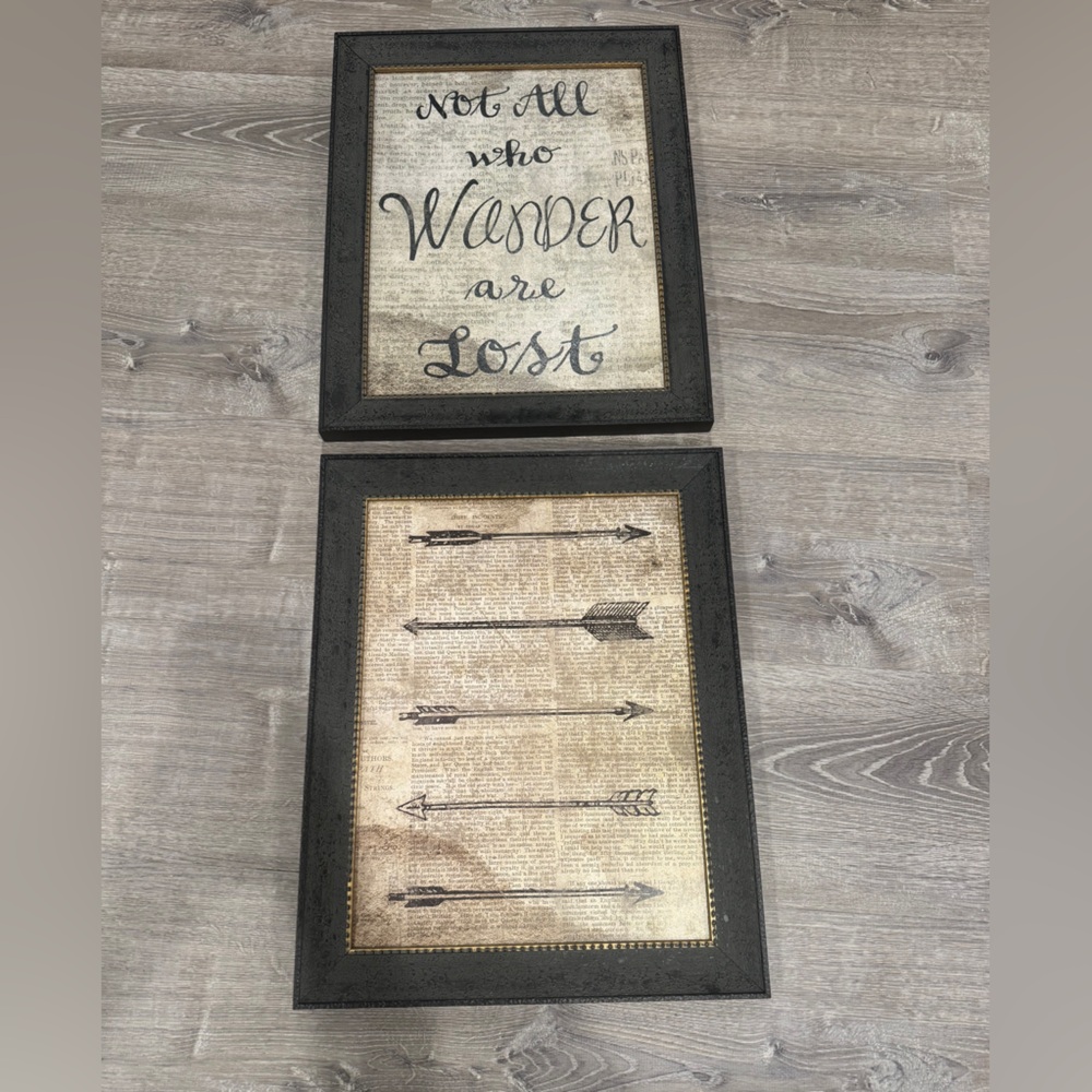 16x20” Black Framed Wall Art with Inspirational Quote - Picture 4 of 6